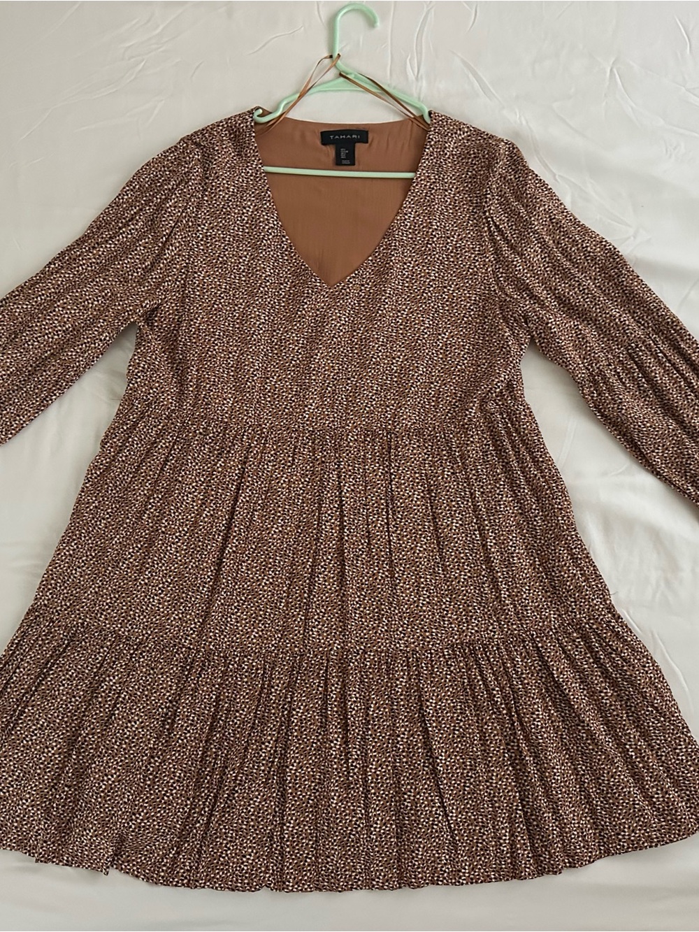 Tahari Printed Tiered Dress
